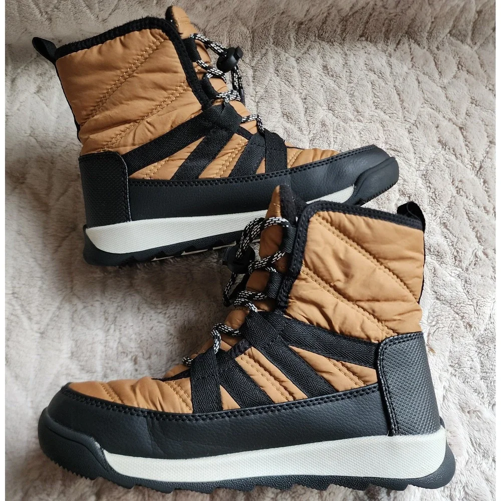 Sorel Whitney II Short Lace Boots Tawny Buff Youth 2 Kids Girls Waterproof Snow